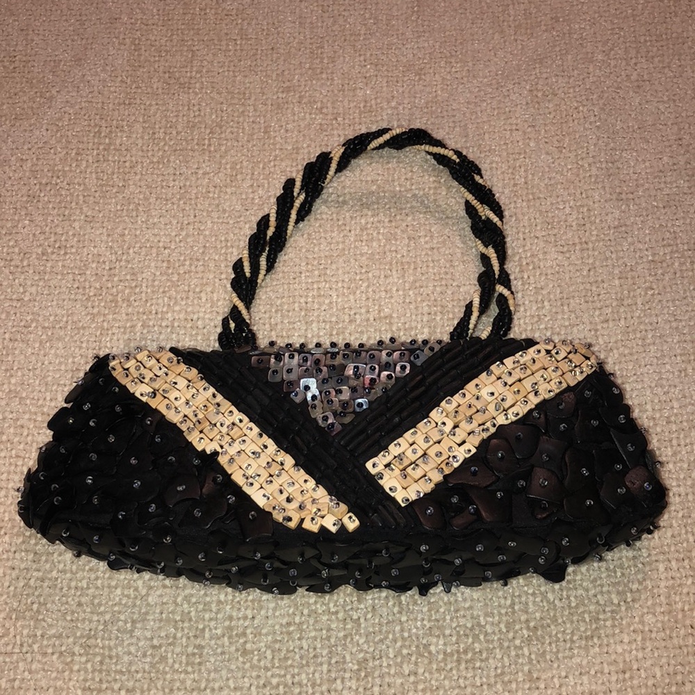 PELE Beaded & Shells Purse